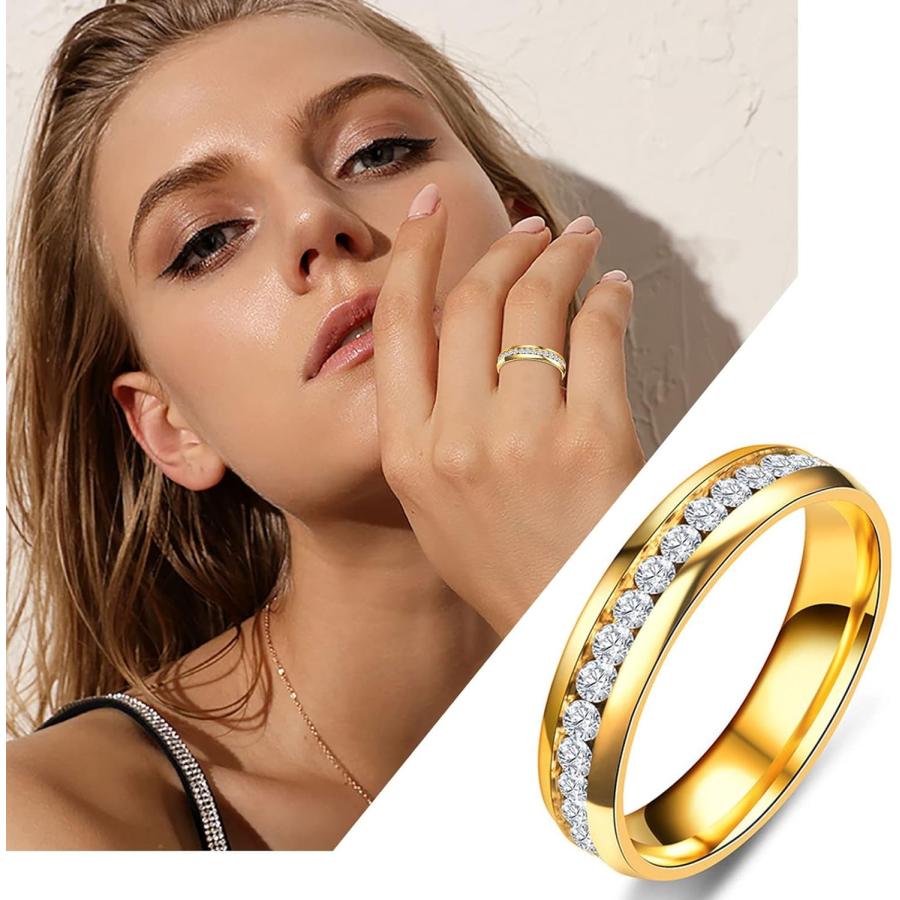 送料無料新作 Mood Ring with Color Chart 6MM Titanium Steel Diamond Sandblasted Rings Wedding Band Rings for Women Rings for Girls Frosted Rings Geometry Rings S