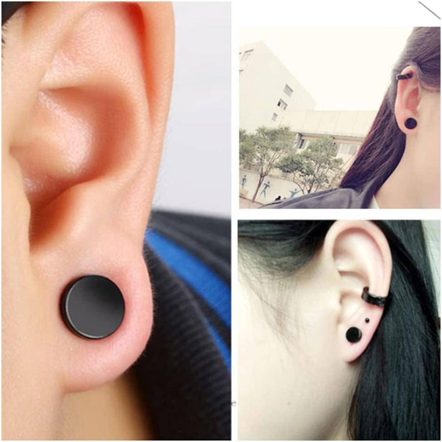 イヤリングセット aurora 8mm天然ジェットネックレス＆イヤリングorピアスセット日本製