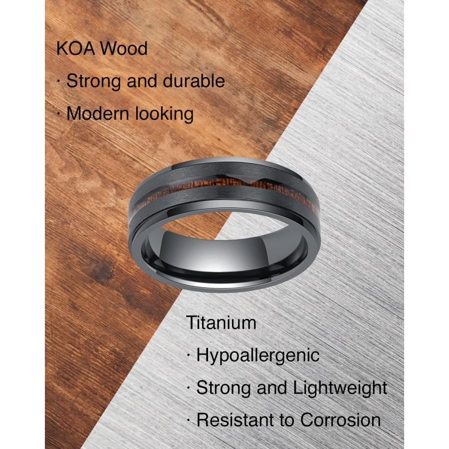 木製と金属の彫刻リング NEW】JKPLANETリミテッドエディション-鍛造-結婚指輪(ハンマー