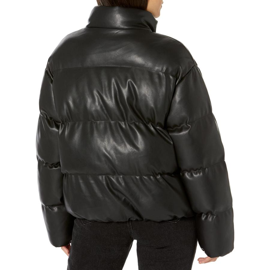 【並行輸入品】Velvet by Graham & Spencer Womens Ally Faux Leather Puffer Jackeの画像