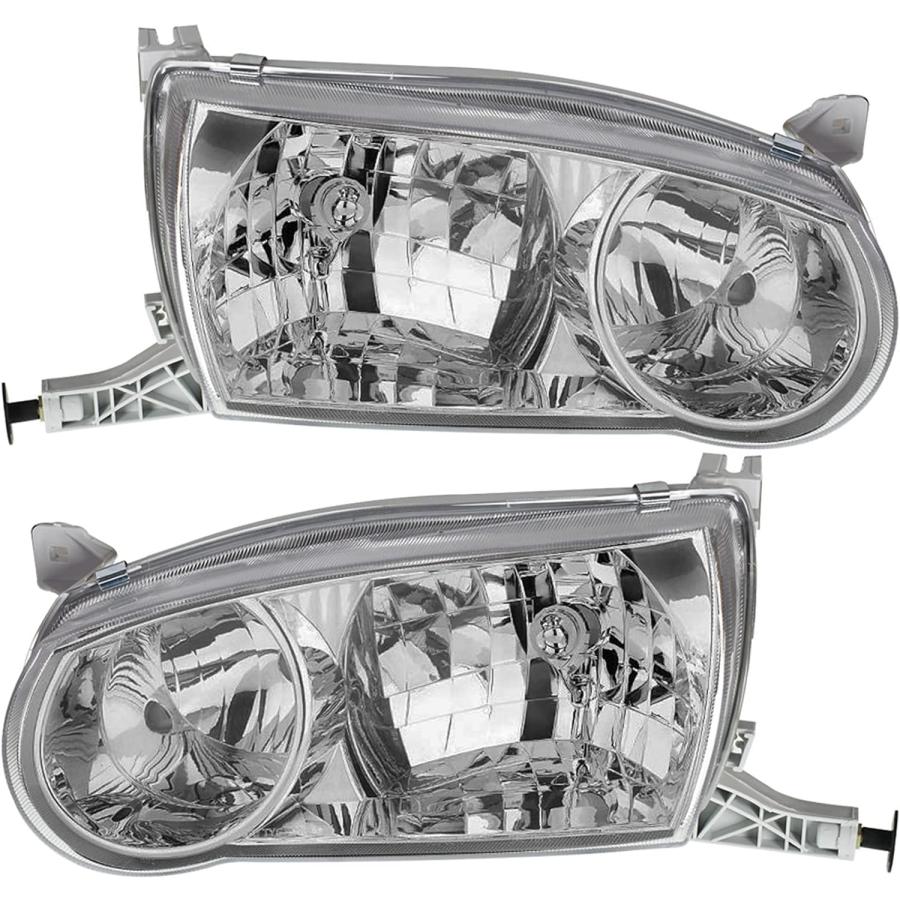 【並行輸入品】SEBLAFF ドライバー\u0026助手席側クロムハウジング ヘッドランプ ヘッドライトアセンブリ 交換用 2001 2002 カローラ用 コーの画像