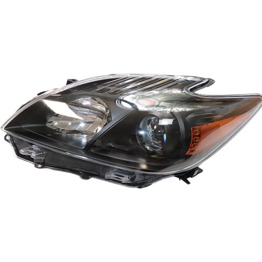 【並行輸入品】EnSyuSuMa 2010 2011トヨタプリウスヘッドライトアセンブリ 左運転席右助手席側ヘッドランプ クリア\u0026イエローレンズ ハロの画像