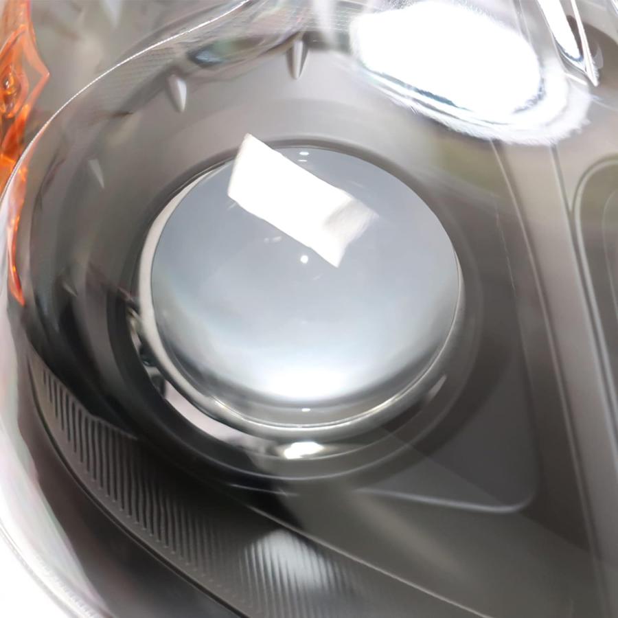【並行輸入品】EnSyuSuMa 2010 2011トヨタプリウスヘッドライトアセンブリ 左運転席右助手席側ヘッドランプ クリア\u0026イエローレンズ ハロの画像