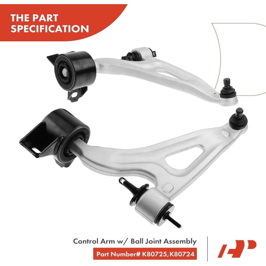 並行輸入品】A-Premium Set of 4 Front Lower Control Arm Sway Bar