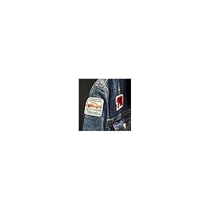 【並行輸入品】Men's Badge Patches Blue Denim Jacket Streetwear Patchwork Jeanの画像