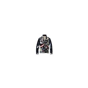 【並行輸入品】Men's Badge Patches Painted Denim Jacket Trendy Beauty Patchworkの画像