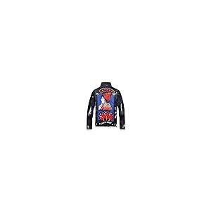 【並行輸入品】Men's Badge Patches Painted Denim Jacket Trendy Beauty Patchworkの画像