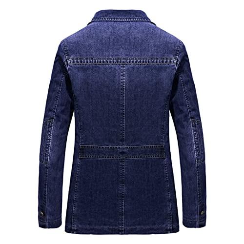 【並行輸入品】Men Spring Jeans Jacket Coat Denim Blazer Jacket Suit Men Busineの画像