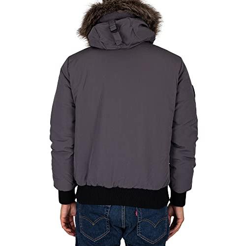 【並行輸入品】Superdry Mens Everest Bomber Jacket Charcoal Size Mの画像
