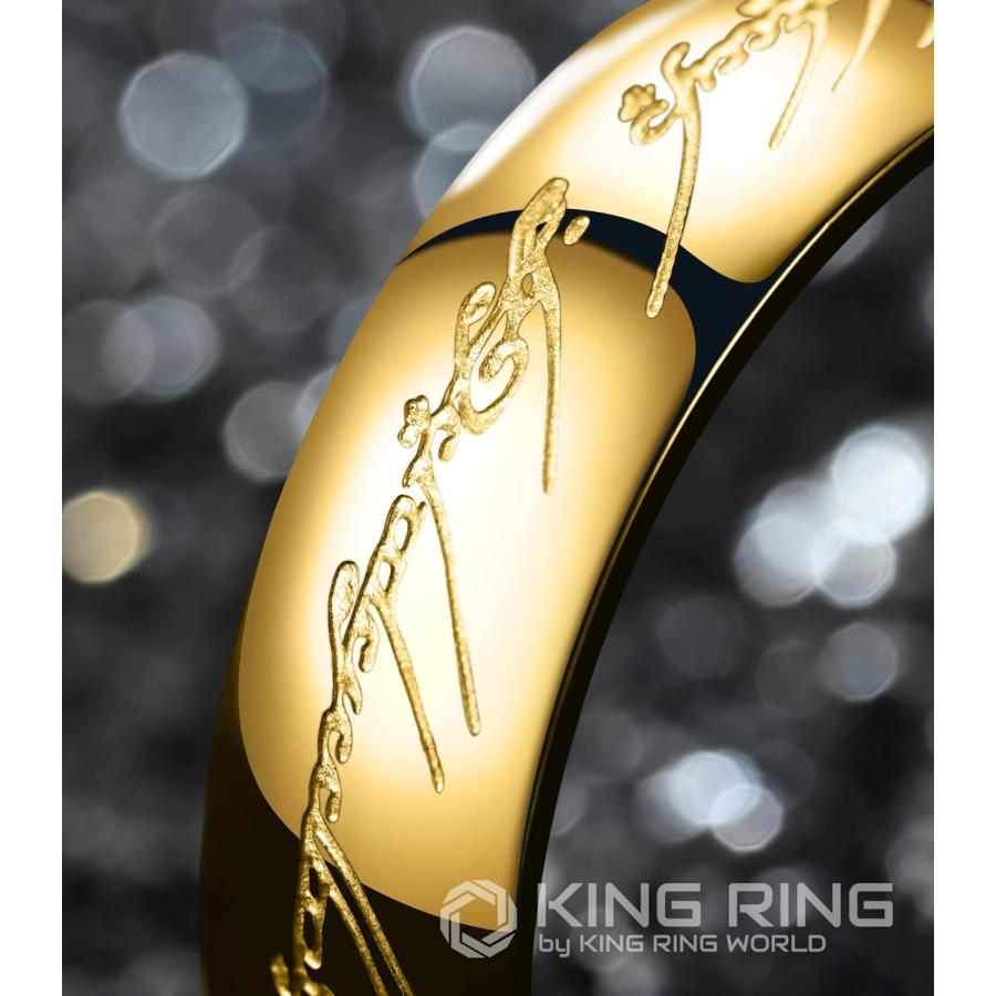 並行輸入品】King Ring 6mm ロードオブザリング 刻印チタンリング 1