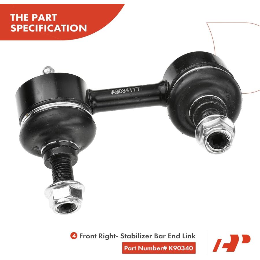 【並行輸入品】A-Premium Set of 6  Front Lower Control Arm  Sway Bar Link  Lower Baの画像