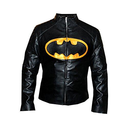 【並行輸入品】THE HUB LEATHER Bat Faux Leather Man Jacket Movie Design Replicaの画像