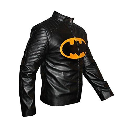 【並行輸入品】THE HUB LEATHER Bat Faux Leather Man Jacket Movie Design Replicaの画像