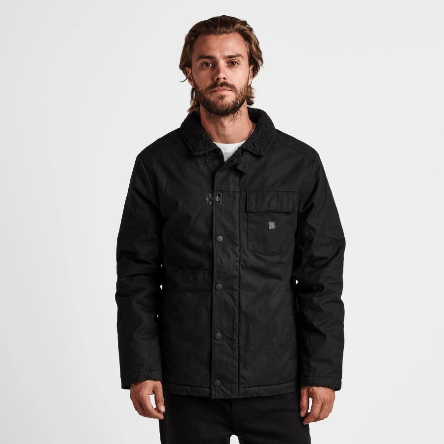 【並行輸入品】Roark Men's Axeman Jacket, Fully Sherpa Lined Zip Up Coat, Blackの画像
