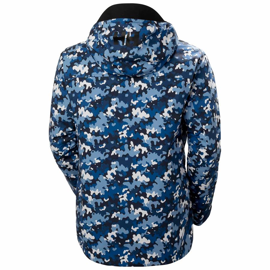 【並行輸入品】Helly Hansen Men's ULLR Z Insulated Anorak, 585 Ocean Camo, Largの画像