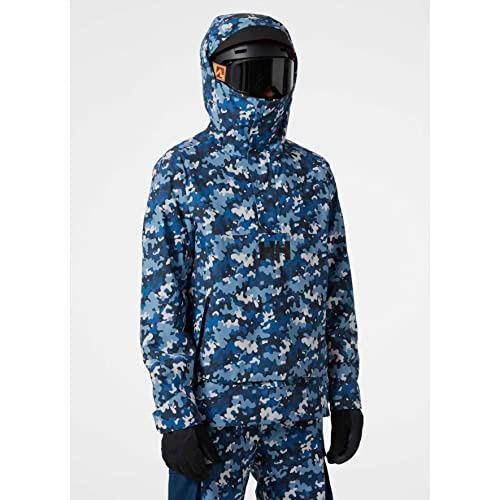 【並行輸入品】Helly Hansen Men's ULLR Z Insulated Anorak, 585 Ocean Camo, Largの画像