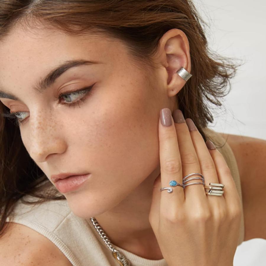 並行輸入品】Jstyle 925スターリングシルバー オープントゥリング