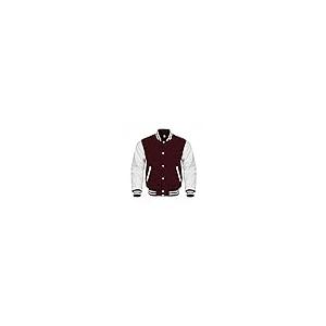 【並行輸入品】Cow Leather Sleeves Genuine Wool Body Jacket Letterman Baseballの画像