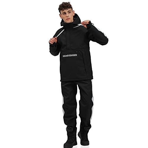 【並行輸入品】Men's Ski Jacket and Pants Set Waterproof Ski Suits Windproof Inの画像
