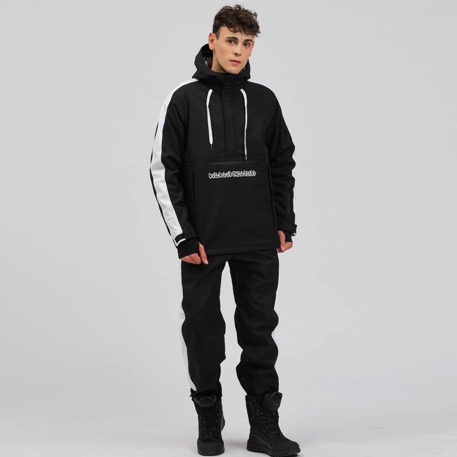 【並行輸入品】Men's Ski Jacket and Pants Set Waterproof Ski Suits Windproof Inの画像
