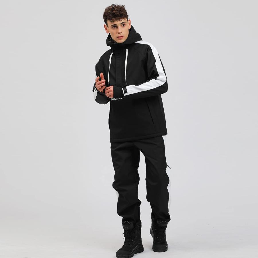 【並行輸入品】Men's Ski Jacket and Pants Set Waterproof Ski Suits Windproof Inの画像