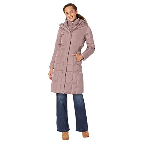 【並行輸入品】Cole Haan Quilted Down Coat with Bib Elasticated Side Waist Detaの画像
