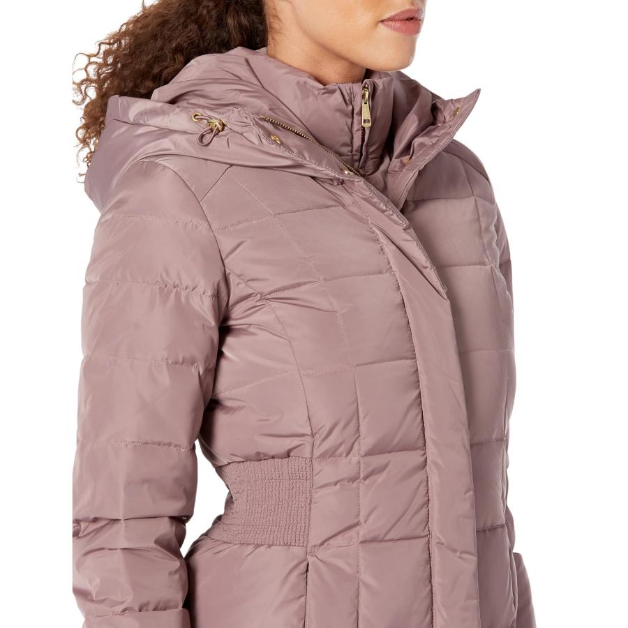 【並行輸入品】Cole Haan Quilted Down Coat with Bib Elasticated Side Waist Detaの画像