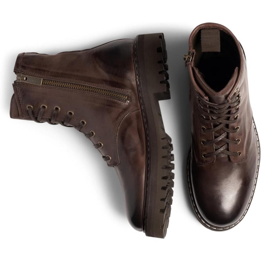 ブラック レザー ミリタリーブーツ　Thursday boots company ロスコ ブーツ 通販 ブランド ROTHCO 5053 メンズ サイドジップ