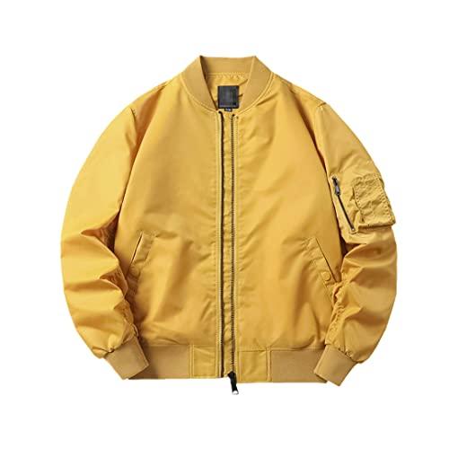 【並行輸入品】Autumn Winter Men's Bomber Zipper Jacket Casual Hip Hop Pilot Coの画像