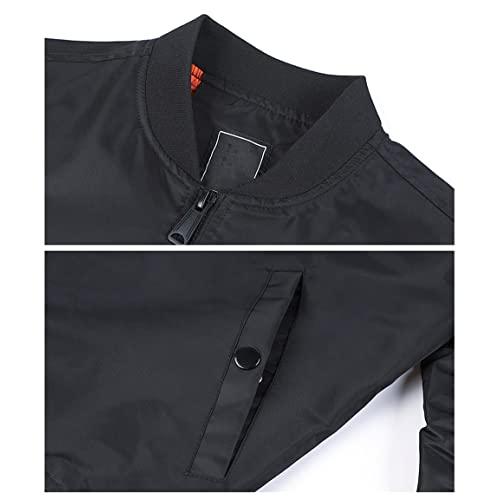 【並行輸入品】Autumn Winter Men's Bomber Zipper Jacket Casual Hip Hop Pilot Coの画像