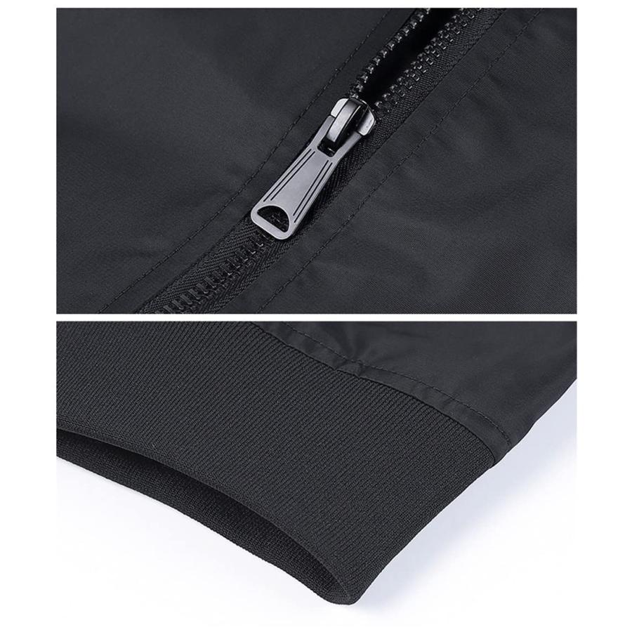 【並行輸入品】Autumn Winter Men's Bomber Zipper Jacket Casual Hip Hop Pilot Coの画像