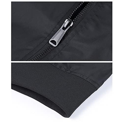 【並行輸入品】Autumn Winter Men's Bomber Zipper Jacket Casual Hip Hop Pilot Coの画像