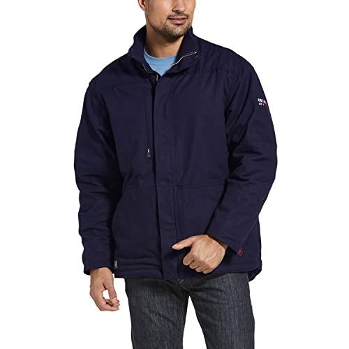 【並行輸入品】Ariat Male FR Workhorse Insulated Jacket Navy Largeの画像