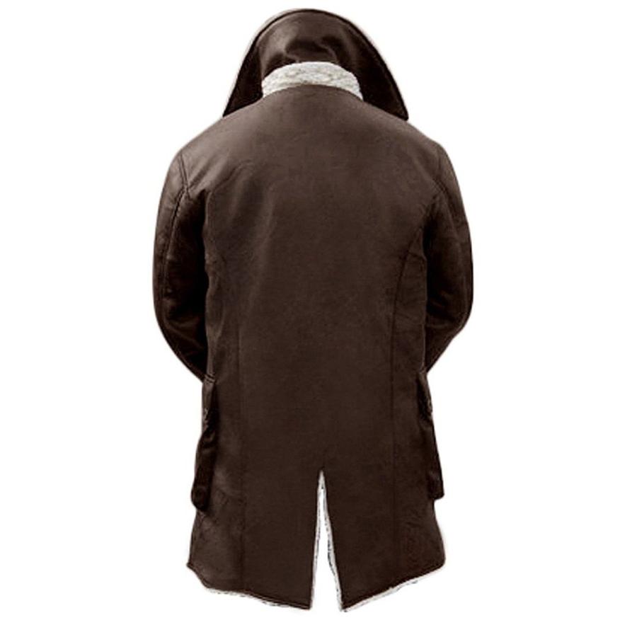 【並行輸入品】Leather Exquisite Men's Bane Coat Jacket Cosplay Tom Hardy Knighの画像