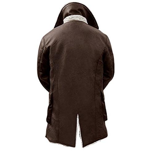 【並行輸入品】Leather Exquisite Men's Bane Coat Jacket Cosplay Tom Hardy Knighの画像