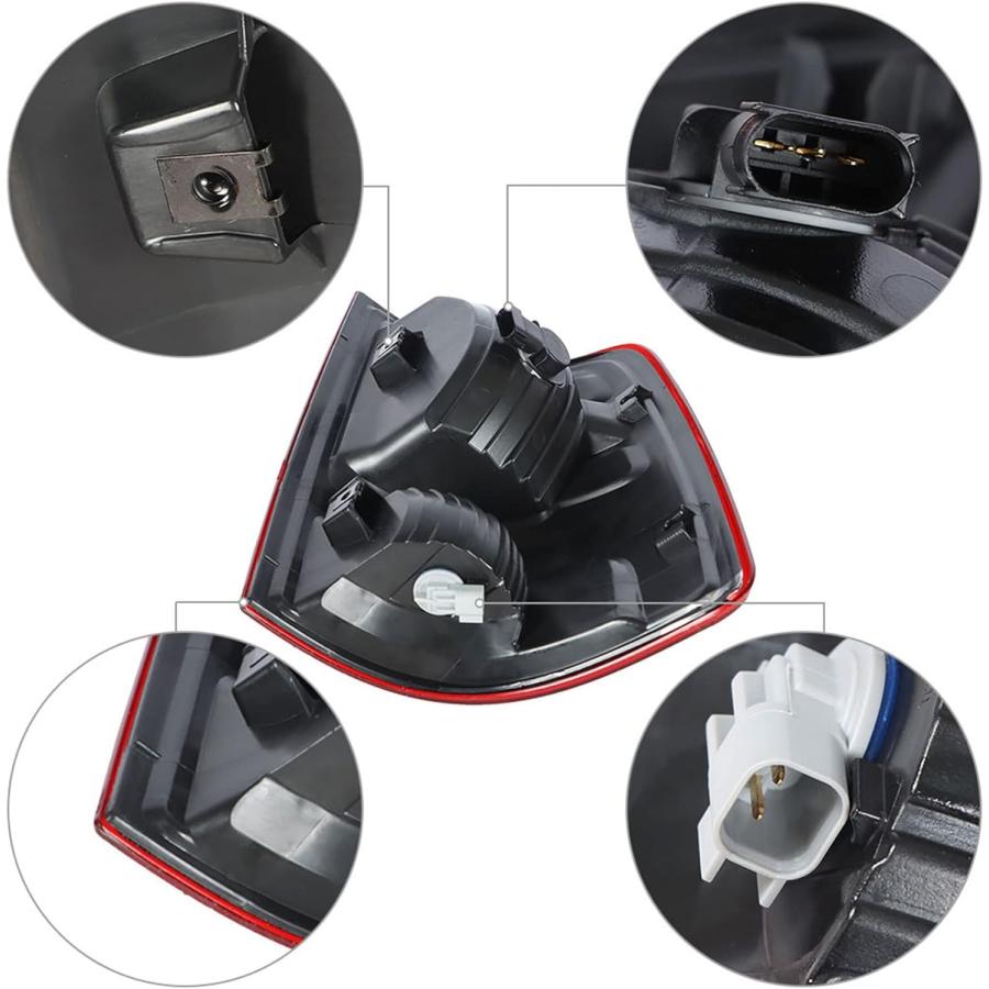 【並行輸入品】Silscvtt 運転席側リアブレーキテールライトアセンブリ交換用 2009-2018 Ram 1500 2500 3500 左テールラ_4