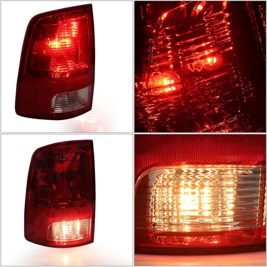 【並行輸入品】Silscvtt 運転席側リアブレーキテールライトアセンブリ交換用 2009-2018 Ram 1500 2500 3500 左テールラ_5