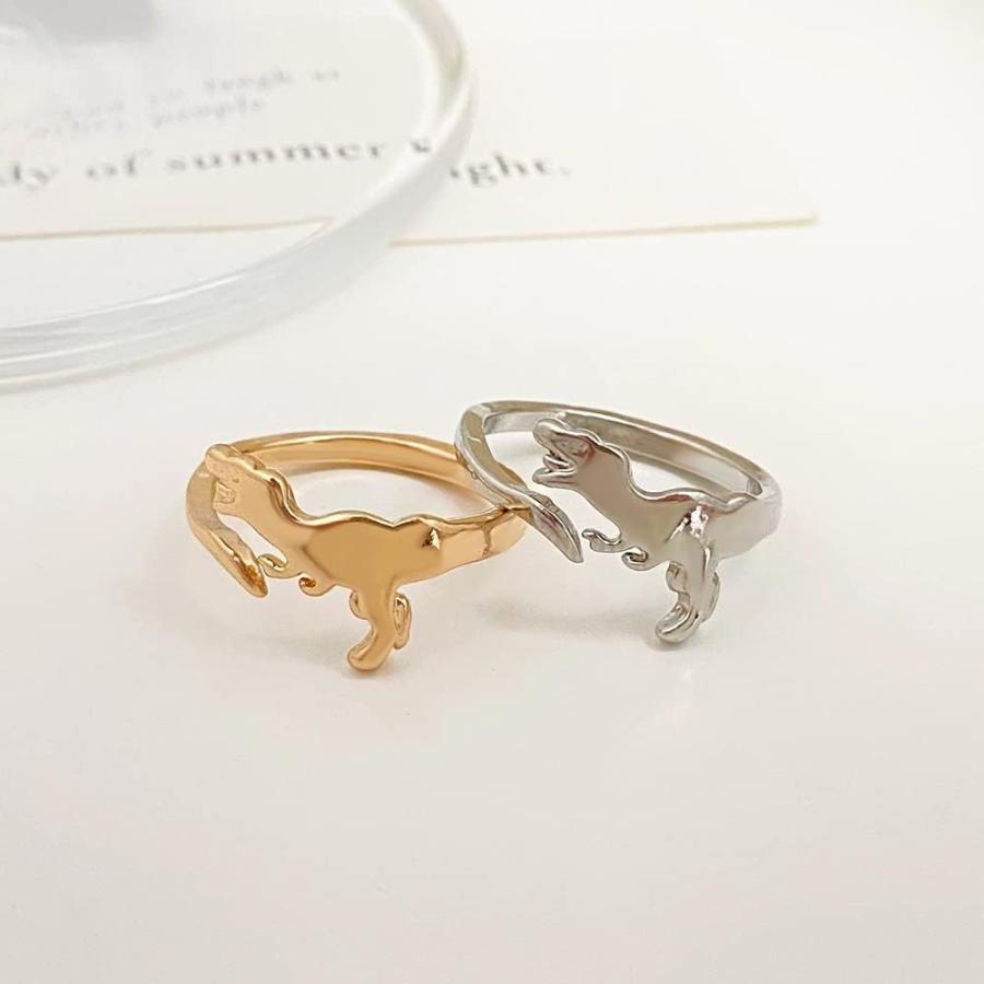 【並行輸入品】カラフル キラキラ 蝶 ナックルスタッキングリングセット ナックルハート 稲妻 恐竜 調節可能 カップル用 友情 ベストフレンド お揃いの画像
