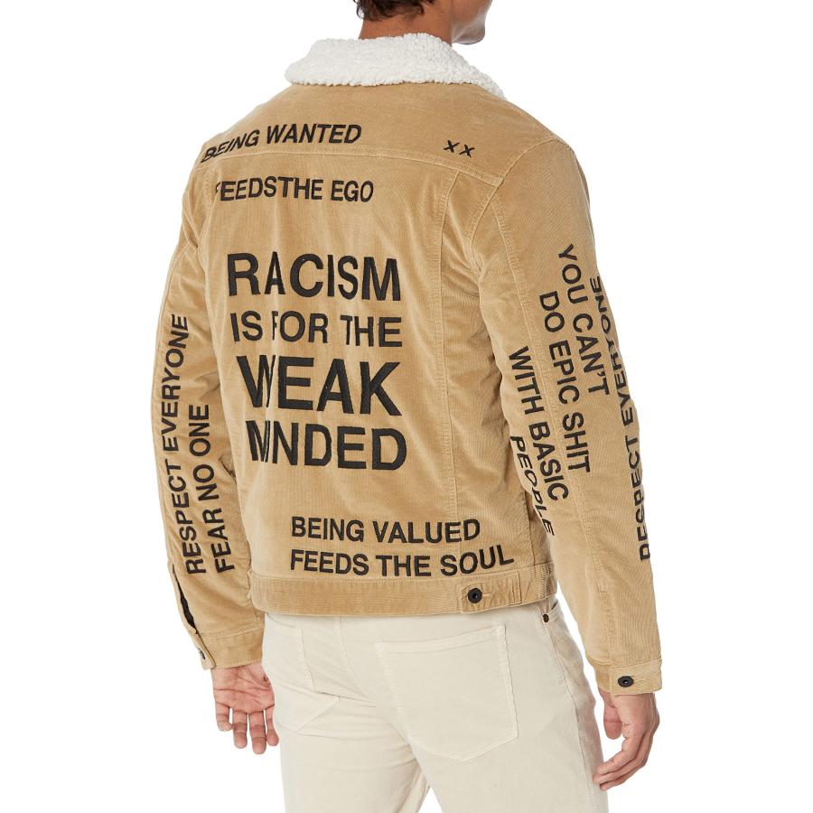 【並行輸入品】Cult of Individuality Men's Jacket, Beige, 3XLの画像