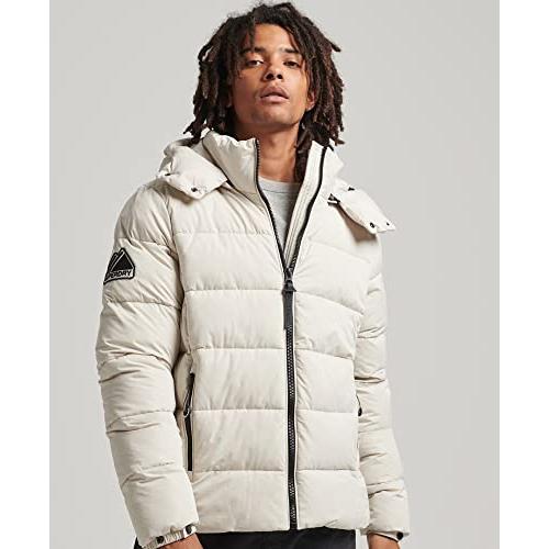 【並行輸入品】Superdry Mens Microfibre Mountain Puffer Jacket Pelican Size Lの画像
