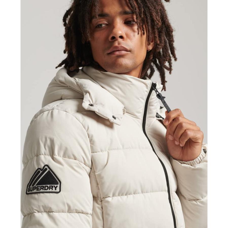 【並行輸入品】Superdry Mens Microfibre Mountain Puffer Jacket Pelican Size Lの画像