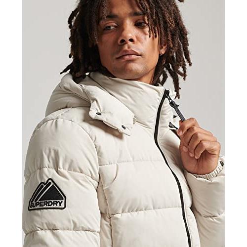 【並行輸入品】Superdry Mens Microfibre Mountain Puffer Jacket Pelican Size Lの画像