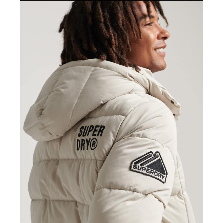 【並行輸入品】Superdry Mens Microfibre Mountain Puffer Jacket Pelican Size Lの画像
