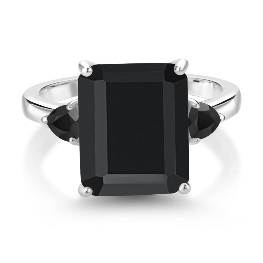 【並行輸入品】[Gem Stone King] 6.01カラット 天然 オニキス 指輪 リング レディース シルバー925 8月 誕生石 Gem_3