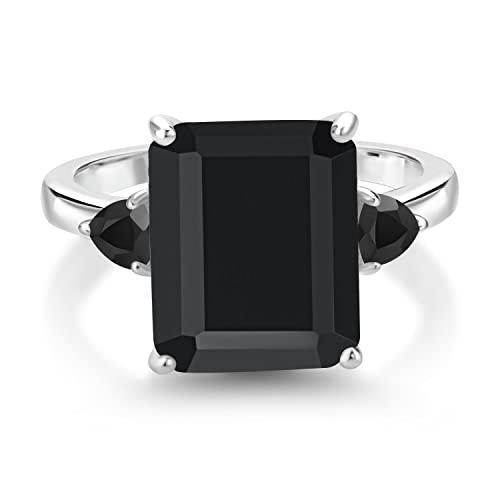 【並行輸入品】[Gem Stone King] 6.01カラット 天然 オニキス 指輪 リング レディース シルバー925 8月 誕生石 Gem_4