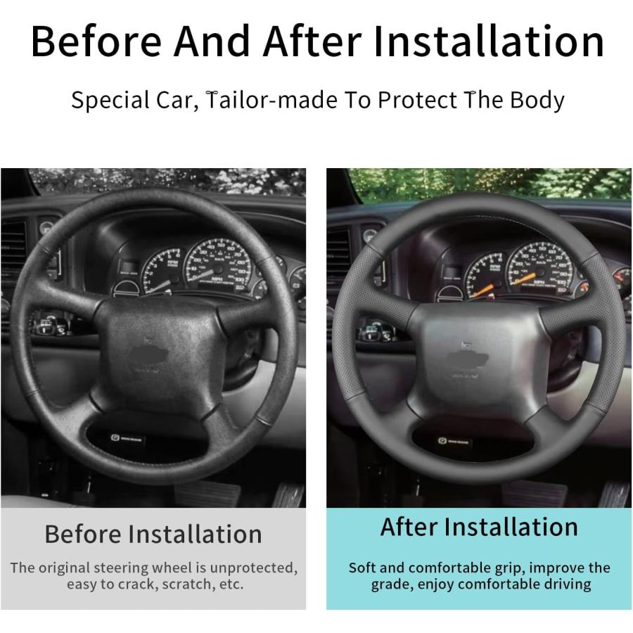 シボレー アストロ 96~ ハンドル 並行輸入品】Yeolpise 手縫いハンドルカバー シボレーアストロ