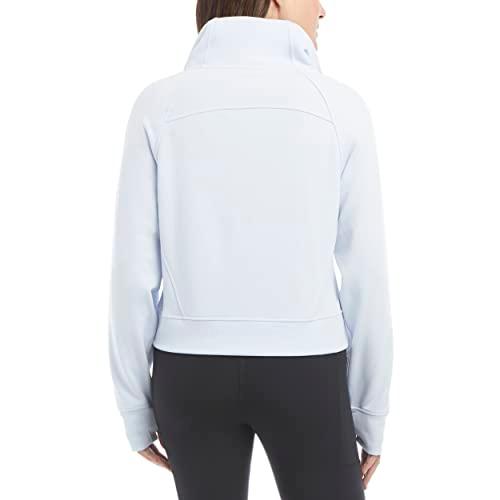 Danskin Women's Mixed Rib Pullover Jacket, Artic ice, Large 並行輸入品｜good-face｜08