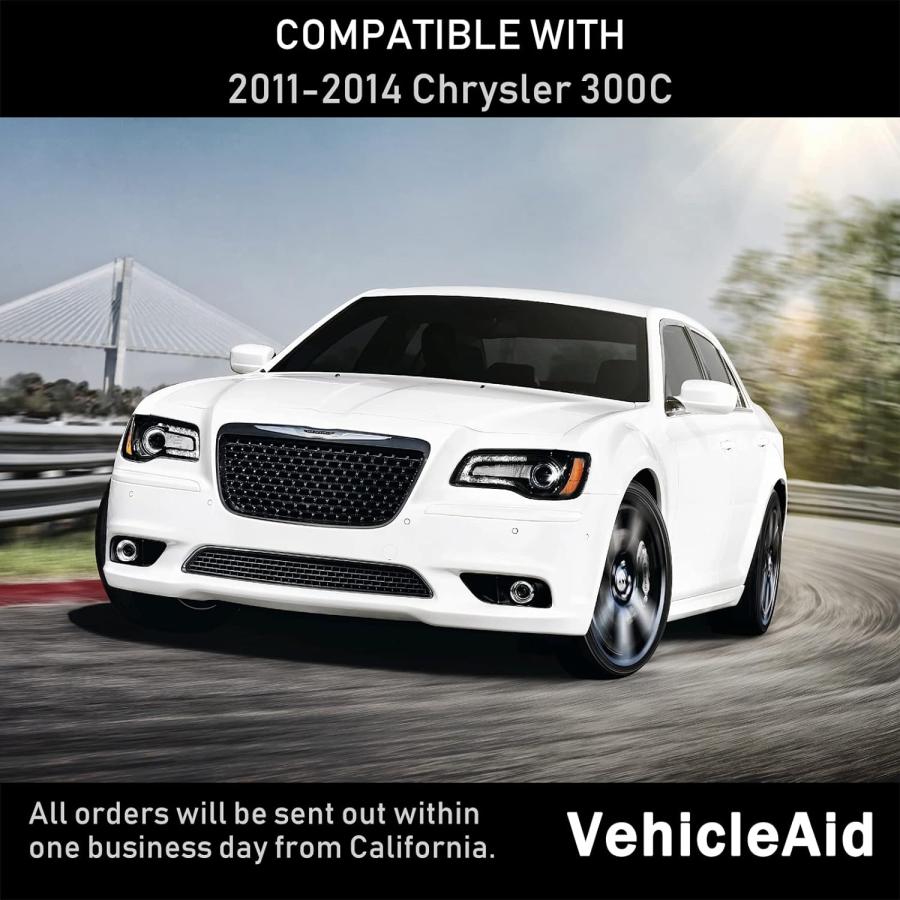 【並行輸入品】VehicleAid ヘッドライトアセンブリ LED DRL付き 2011-2023 Chrysler 300プロジェクターヘッドランプ_5