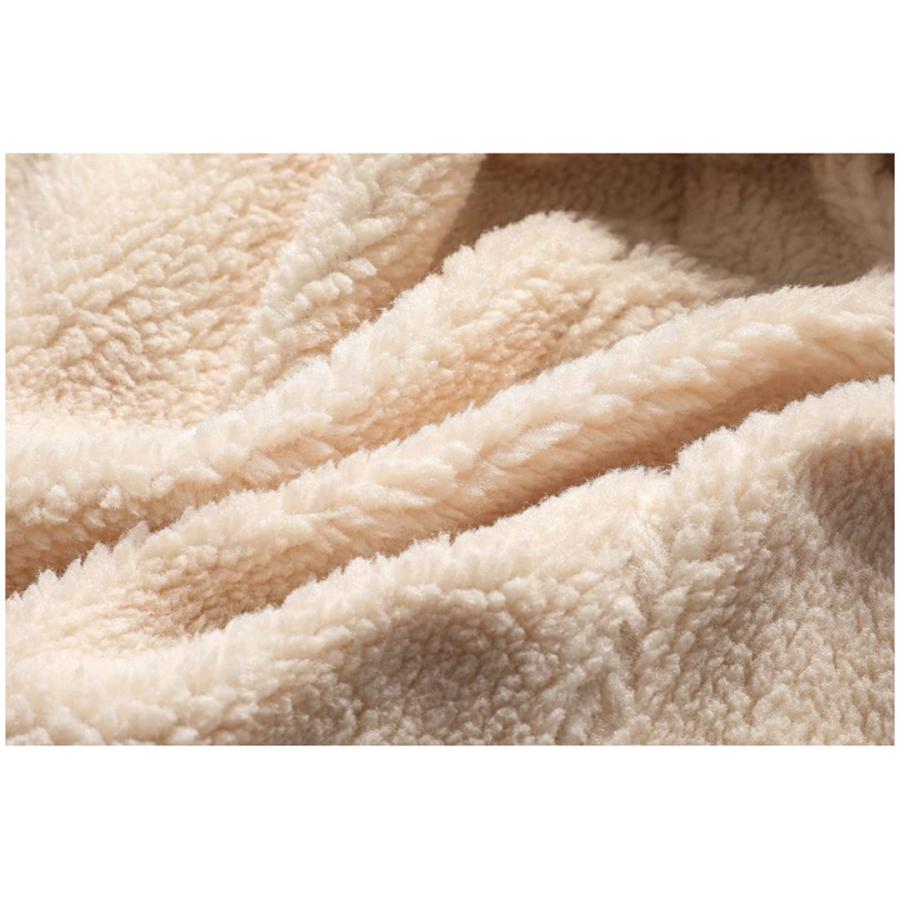 【並行輸入品】Men Winter Casual Fleece Hooded Jacket Windproof Thicken Warm Snの画像