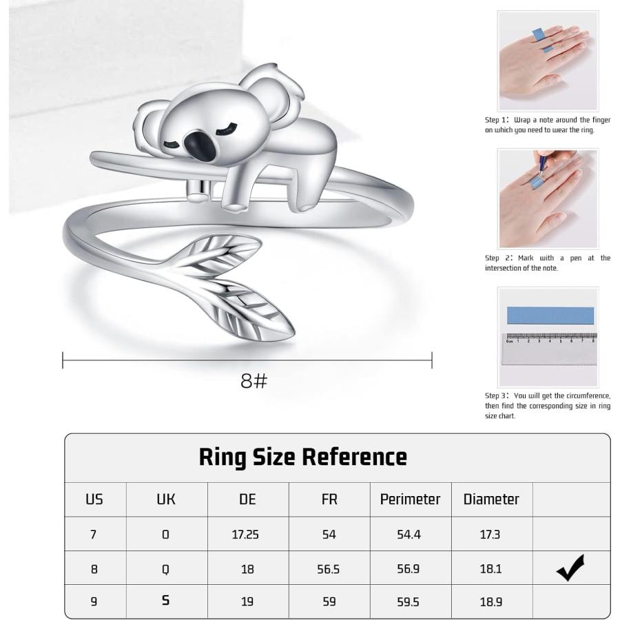 並行輸入品】JUSTKIDSTOY パンダ/コアラリング 925スターリング